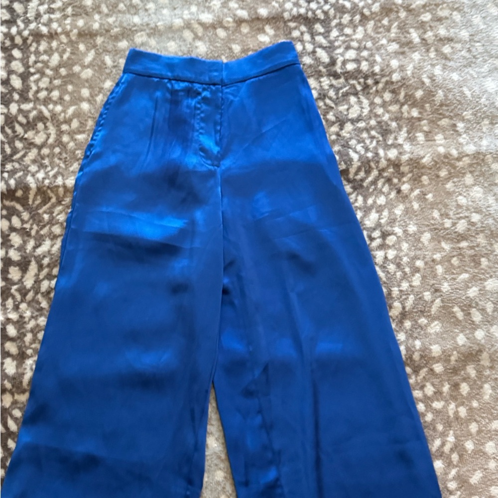 House of Harlow 1960 Navy Satin Trousers